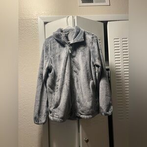 North face Women’s fuzzy zip up jacket
